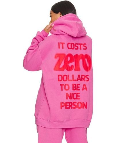 The Mayfair Group It Costs $0 Hoodie - Pink