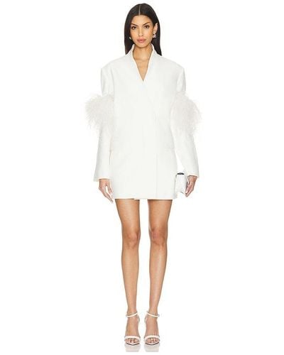 Rachel Gilbert Dani Jacket Mini Dress - White