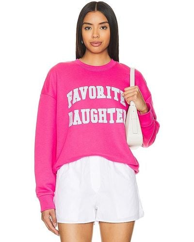 FAVORITE DAUGHTER Collegiate Sweatshirt - Pink