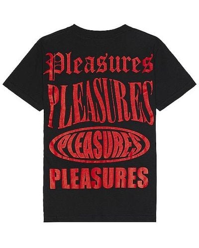 Pleasures Stack t-shirt - Rojo