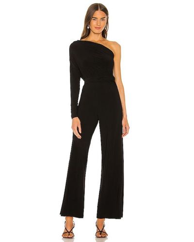 Norma Kamali Tie Front All In One Strapless Jumpsuit - Black