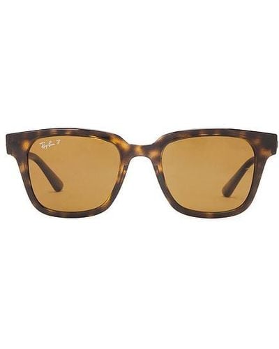 Ray-Ban Square Sunglasses - Brown