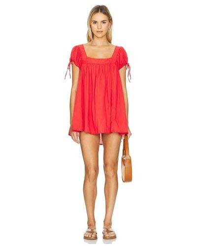 Free People Summer Camp Tunic - Red