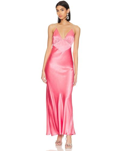 Bardot Capri Diamonte Slip Dress - ピンク
