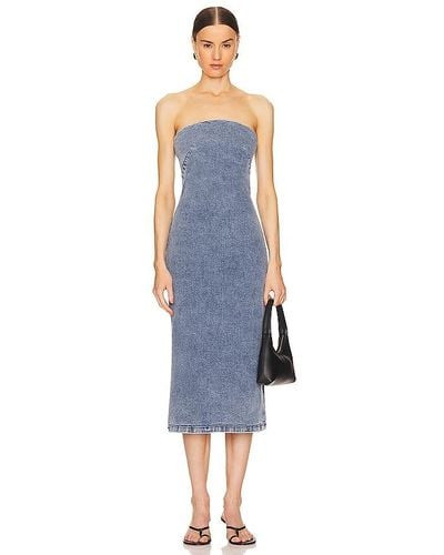 Rag & Bone MIDI-KLEID JASMINE - Blau