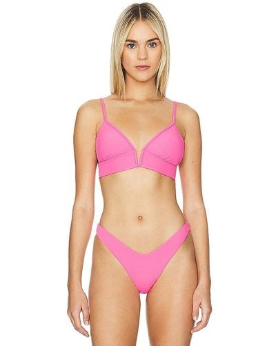 Maaji Reversible Parade Bikini Top - Pink
