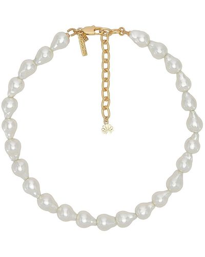 Lele Sadoughi Baroque Pearl Collar Necklace - ホワイト