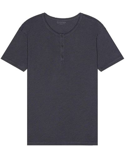 AllSaints Figure ヘンリーtシャツ - ブルー