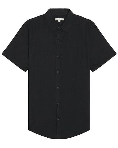 Onia Jack Air Linen Shirt - Black
