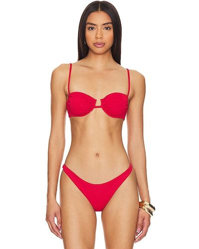 FELLA SWIM Gabriel Bikini Top - Red