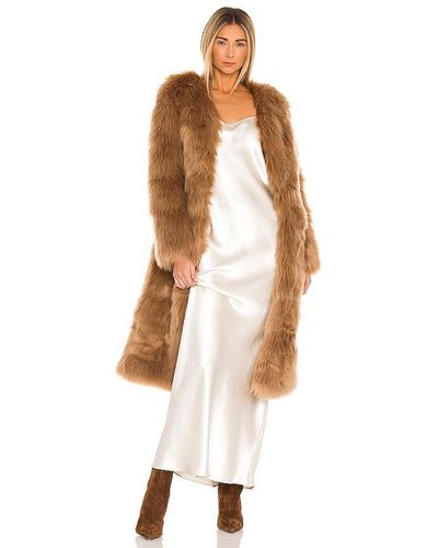 Nookie Tatiana Faux Fur Long Jacket - White