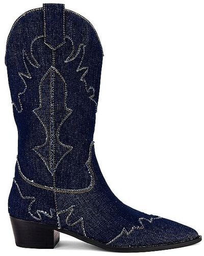 WeWoreWhat Cowboy Boot - Blue