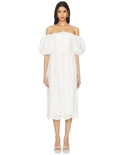 LPA Aria Midi Dress - White