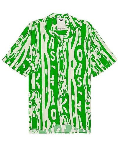 Oas Verdant Jiggle Viscose Shirt - Green