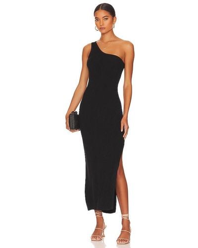 Seafolly One Shoulder Midi Dress - Black