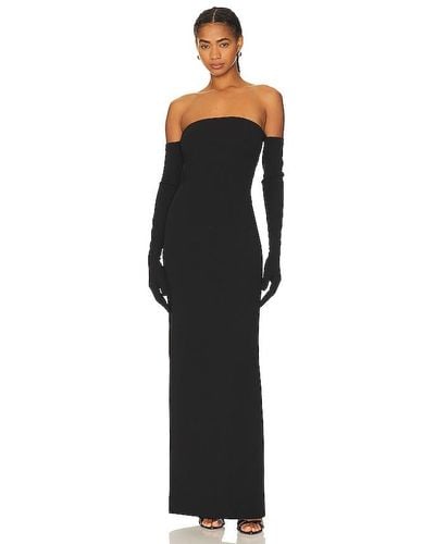 Solace London Tullia Maxi Dress - Black