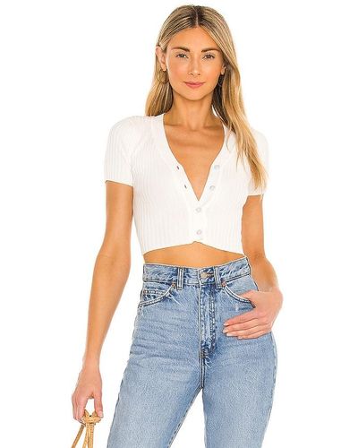 superdown Top tipo cardigan noelle - Blanco