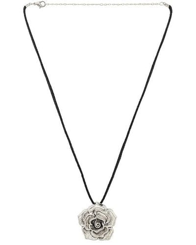 Amber Sceats Rosette Necklace - Black