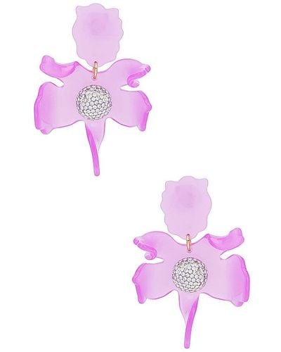 Lele Sadoughi Crystal Lily Earrings - Pink