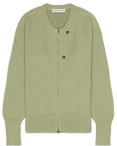 Our Legacy Zip Wrap Cardigan - Green