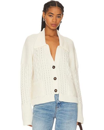 THE KNOTTY ONES Zemyna Cable Cardigan - White