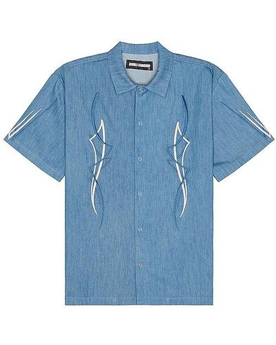 DOUBLE RAINBOUU Camisa - Azul