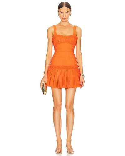 Acler Dartnell Mini Dress - Orange