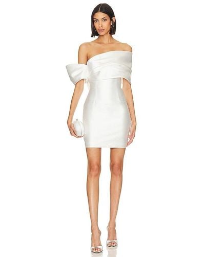 Solace London Edda Mini Dress - White
