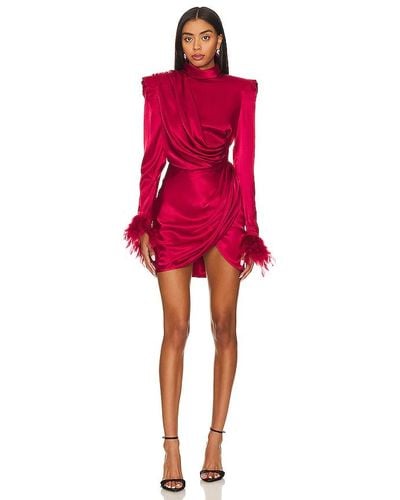 Bronx and Banco Nadine Flame Mini Dress - Red