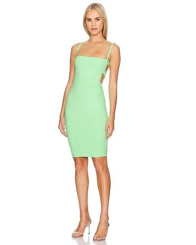 Susana Monaco Open Back Mini Dress - Green