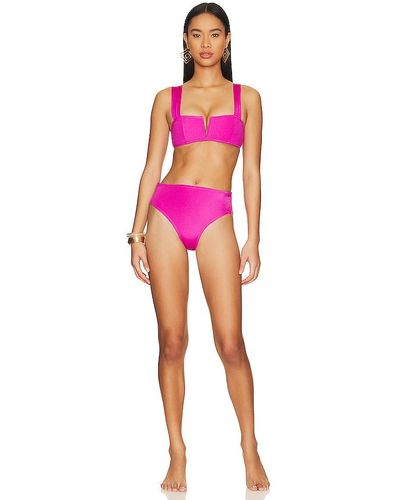 OYE Swimwear Victoria High Rise Set - Pink