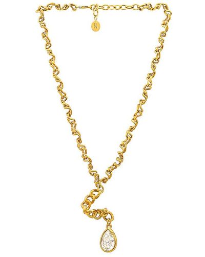 Sterling King Warp Chain Pendant Necklace - Metallic
