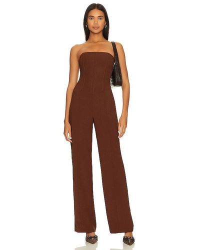 Lovers + Friends Abby Jumpsuit - Brown