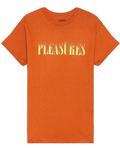 Pleasures Tシャツ - オレンジ