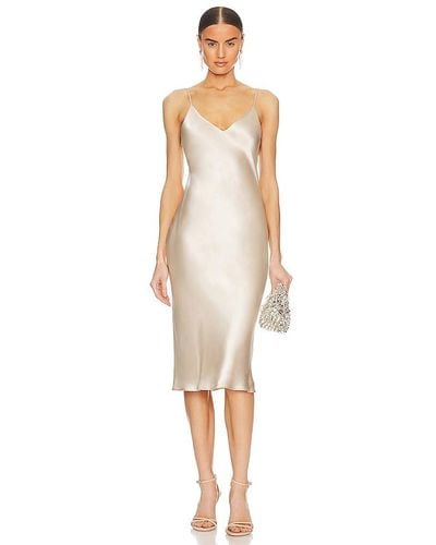 L'Agence Jodie Slip Dress - White