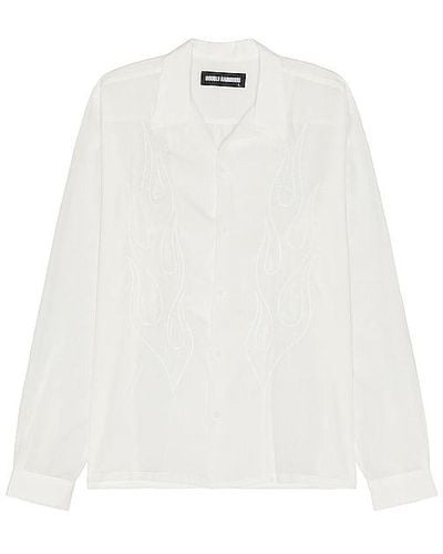 DOUBLE RAINBOUU Long Sleeve Shirt - White