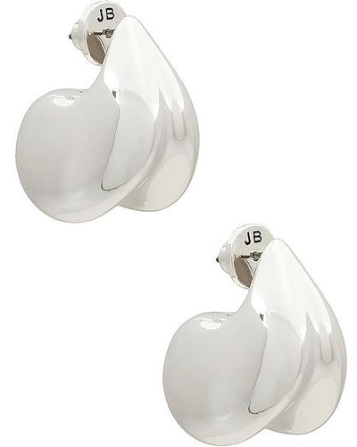 Jenny Bird Nouveaux Puff Earrings - White