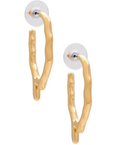 Soko Tiriko Midi Drip Hoop Earrings - White