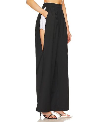 Bevza Trousers With Slits - Black