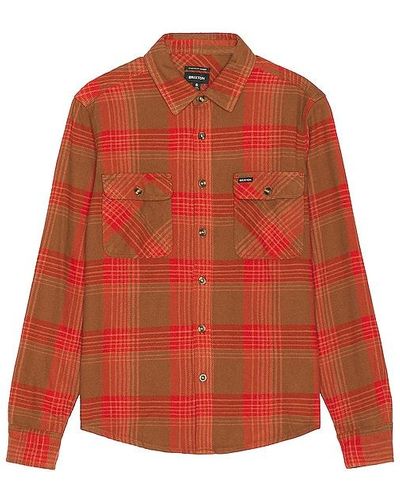 Brixton Bowery Flannel - Orange