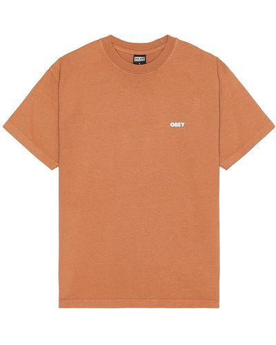 Obey Tシャツ - オレンジ