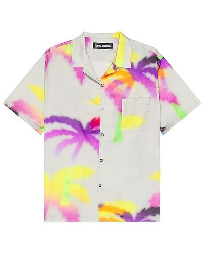 DOUBLE RAINBOUU Short Sleeve Hawaiian Shirt - Multicolour