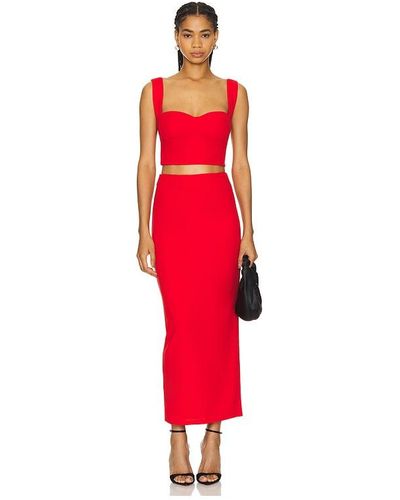 superdown Veneda Skirt Set - Red