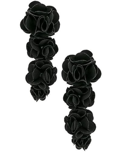Shashi Pendientes lily - Negro