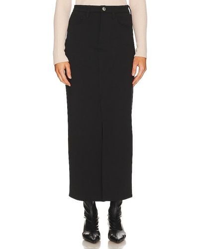 Blank NYC Denim Maxi Skirt - Black