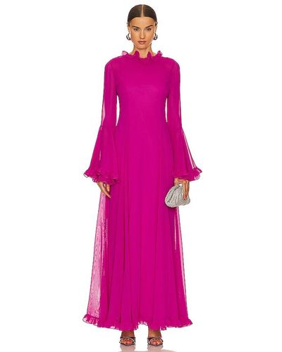 Vivetta Georgette Long Dress - Pink