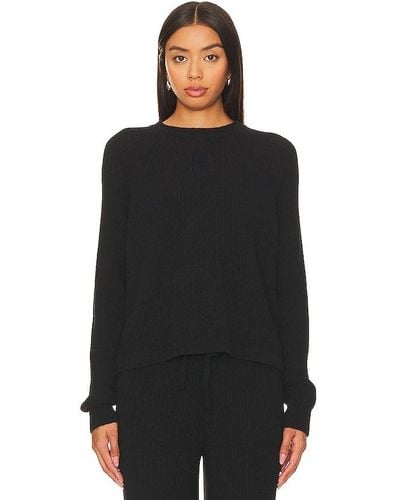 Spiritual Gangster Boxy Chenille Jumper - Black