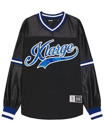 X-Large Long Sleeve Game Shirt - Blue