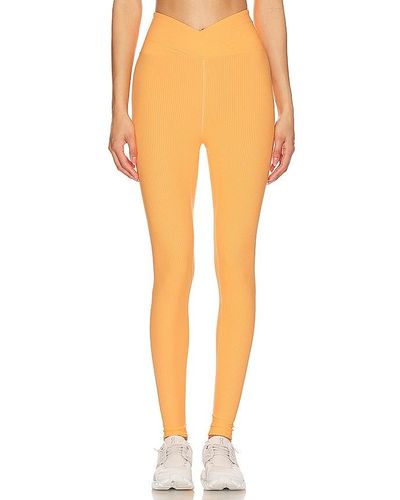 Year Of Ours Ribbed Veronica Legging - Orange