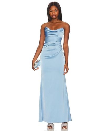 Katie May X Revolve Taylor Gown - Blue